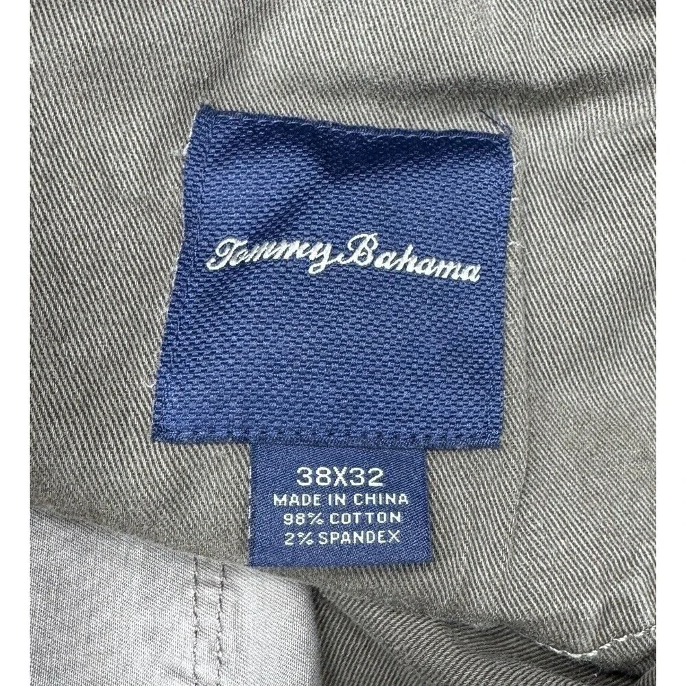 Tommy Bahama Khaki Pants Mens 38x32 Measures 38x31 Light Sage Beige Straight